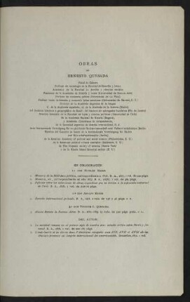 Obras de Ernesto Quesada