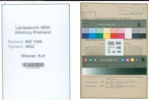 Entnazifizierung Kurt Wiesner , geb. 18.10.1914 (Buchhalter)