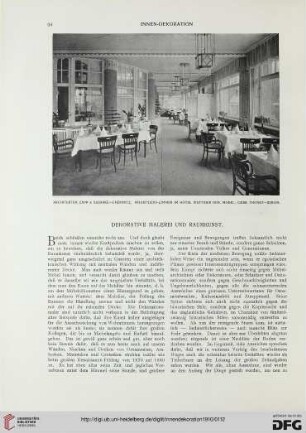 Dekorative Malerei und Raumkunst