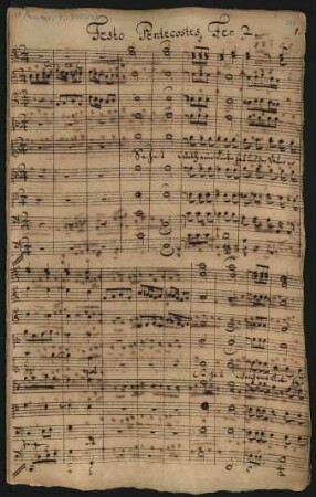 Sehet welch eine Liebe; V (3), Coro, orch; C-Dur