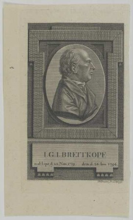 Bildnis des I. G. I. Breitkopf (1719-1794)