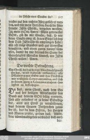 Die vierdte Betrachtung.