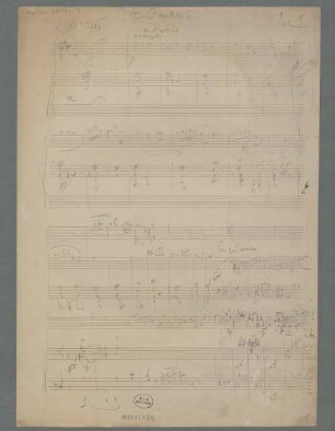 Concertos, vl, orch, op.26/1, D-Dur, Excerpts. Sketches. Fragments - BSB Mus.ms. 23172-2 : [caption title:] I Fantasia // cantabile // tranquillo