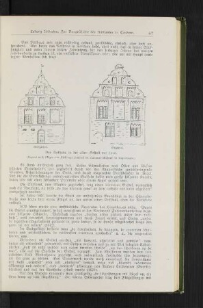 Das Rathaus in der alten Getalt vor 1860