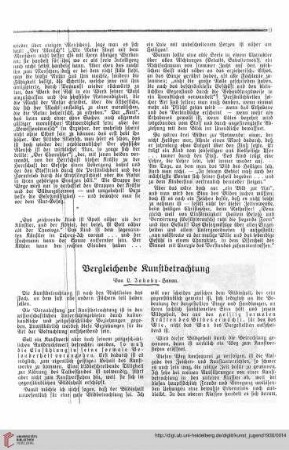N.F. 10.1930: Vergleichende Kunstbetrachtung