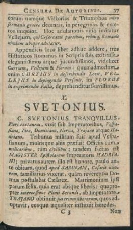 X. Suetonius