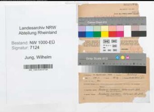Entnazifizierung Wilhelm Jung, geb. 13.09.1908 (Staedt.Inspektor)