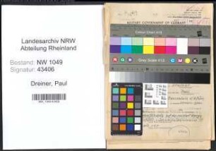 Entnazifizierung Paul Dreiner , geb. 29.06.1888 (Lehrer)