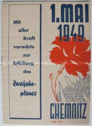 Programmheft zum 1. Mai 1949 in Chemnitz