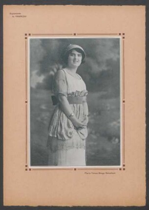 Suplemento de "Anales" : [Fotografía de] María Teresa Braga Salvañach