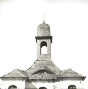Saßleben-Reuden. Dorfkirche Reuden (1729, Laterne 1861). Dach mit Laterne und Haube