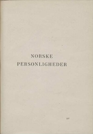 Norske Personligheder