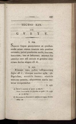 Sectio XIV. De Gustu