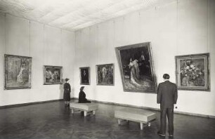 Schloss Pillnitz, Bergpalais, Mittelsaal : Mittel-Saal. Interimsquartier der Dresdner Gemäldegalerie in Schloss Pillnitz
