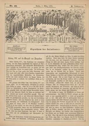 Nr. 10. Berlin, 6. März 1875. 3. Jahrgang.