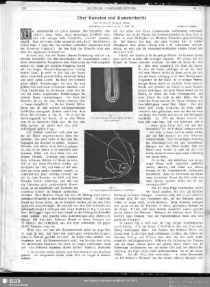 Über Kometen und Kometenfurcht (Fortsetzung und Schluß zu Nr. 9, Seite 132)