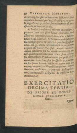 Exercitatio Decima Tertia. De Priore Et Posteriore: iitem Modis simul.