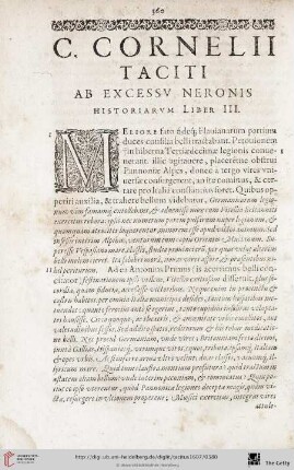Ab excessiv Neronis historiarum Liber III.