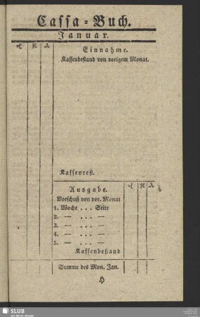 Cassa-Buch