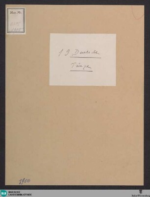 Ballets. Excerpts. Arr - Don Mus.Ms. 1900 : pf