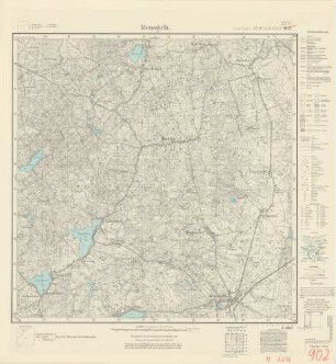 2291 (alte Nr.: 902) Mensguth, Meßtischblatt (4cm - Karte)