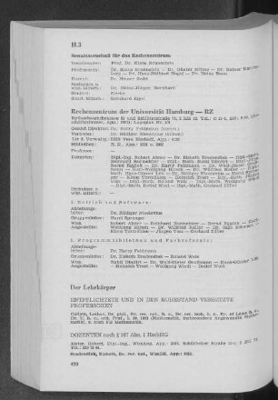 Rechenzentrum der Universität Hamburg - RZ