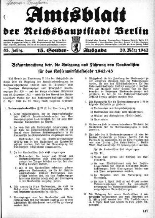 15. Sonder-Ausgabe, 20. März 1942
