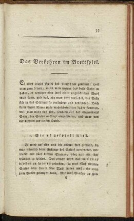 Das Verkehren im Brettspiel.