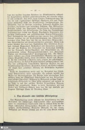 4. Das Granulit- oder sächsische Mittelgebirge