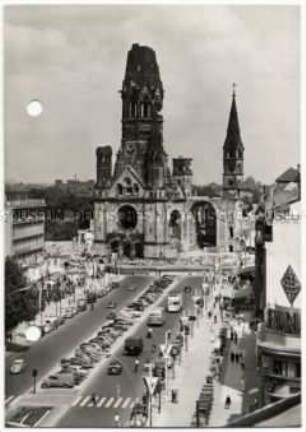 Berlin, Charlottenburg, Kurfürstendamm, Kaiser-Wilhelm-Gedächtniskirche