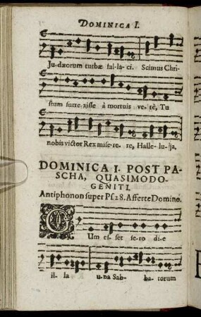 Dominica [...] Post Pascha, Quasimodogeniti.