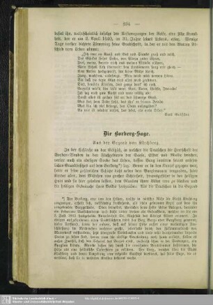 Die Borberg-Sage : Aus der Gegend von Kirchberg