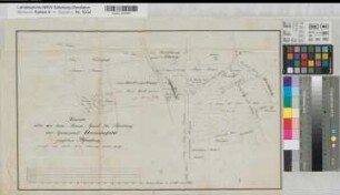 Oelde (Oelde) Haus Geist Anteil des Hauses Geist an der geteilten Gemeinheit Dreischfeld ca 1825 1 : 2500 33 x 58 Zeichnung Studienfonds Münster Nr. 10020
