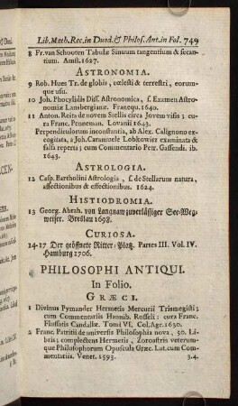 749-755, Philosophie Antiqui.