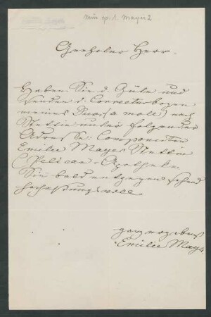 Brief an Musikverlag Ed. Bote und G. Bock : o.D.