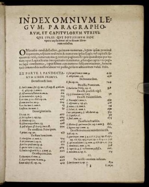 Index Omnium Legum, Paragraphorum, Et Capitulorum Utriusque Iuris: [...]