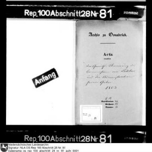Administration der Güter des geistesverwirrten Kammerherrn von Ledebur