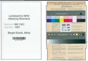 Entnazifizierung Alfred Berger-Scholt, geb. 22.02.1886 (Sparkassenbeamter)