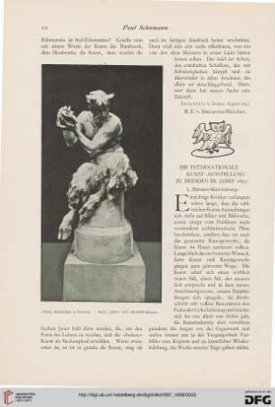 Die internationale Kunst-Ausstellung zu Dresden im Jahre 1897