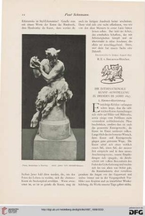 Die internationale Kunst-Ausstellung zu Dresden im Jahre 1897