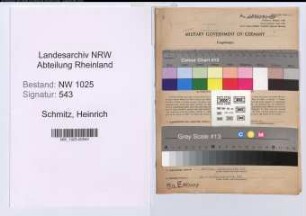 Entnazifizierung Heinrich Schmitz , geb. 15.04.1906 (Architekt)