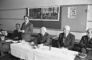 Amtseinführung des neuen Schulleiters der Grund- und Hauptschule Wolfartsweier Günter Schneider