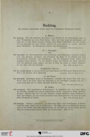 Umschlag: Nachtrag (Nr. 951-956)