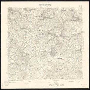 Äquidistantenkarte 119 : Section Altenberg, 1911 : Section Altenberg. - 1:25000. - Leipzig: Giesecke & Devrient, 1911. - 1 Kt.