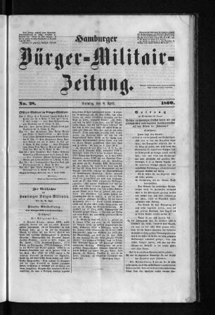 Officier-Wahlen im Bürger-Militair.