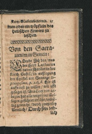 Von den Sacramenten in Gemein.
