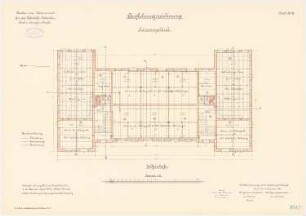 Kaserne für das Luftschiffer-Bataillon, Berlin-Jungfernheide: Kammergebäude: Grundriss Erdgeschoss 1:100