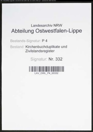 Kirchenbuchduplikat der katholischen Gemeinde Störmede, Kreis Lippstadt (GHT 1850-1854). (Gemeinde: Katholische Gemeinde)