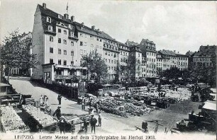 Leipzig: letzte Messe auf dem Töpferplatze im Herbst 1903 [Alt-Leipzig : Serie I]