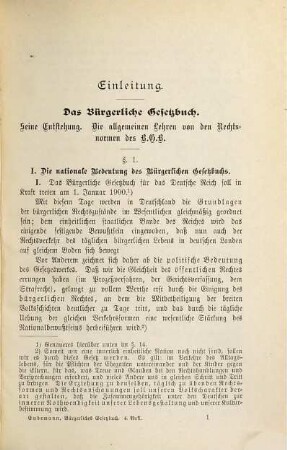 Einführung in das Studium des Bürgerlichen Gesetzbuchs : Lehrbuch des bürgerlichen Rechts, 1. Einleitung, Allgemeiner Theil, Recht der Schuldverhältnisse